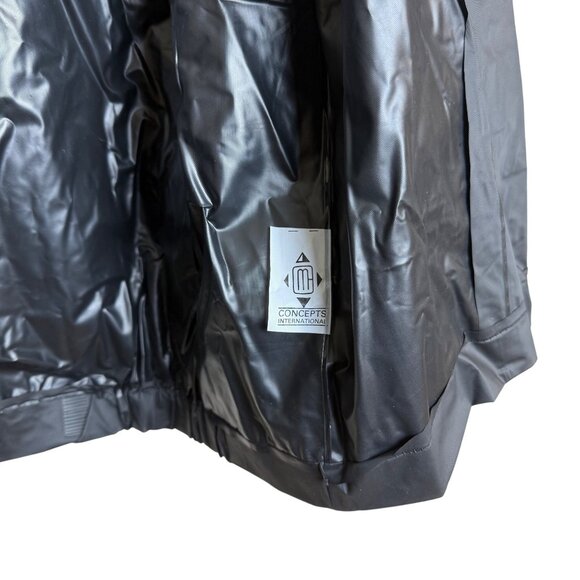 Vtg Salem Fresh On The Scene Cigarettes Windbreaker 90s Retro Black Neon PVC OS - Picture 8 of 12